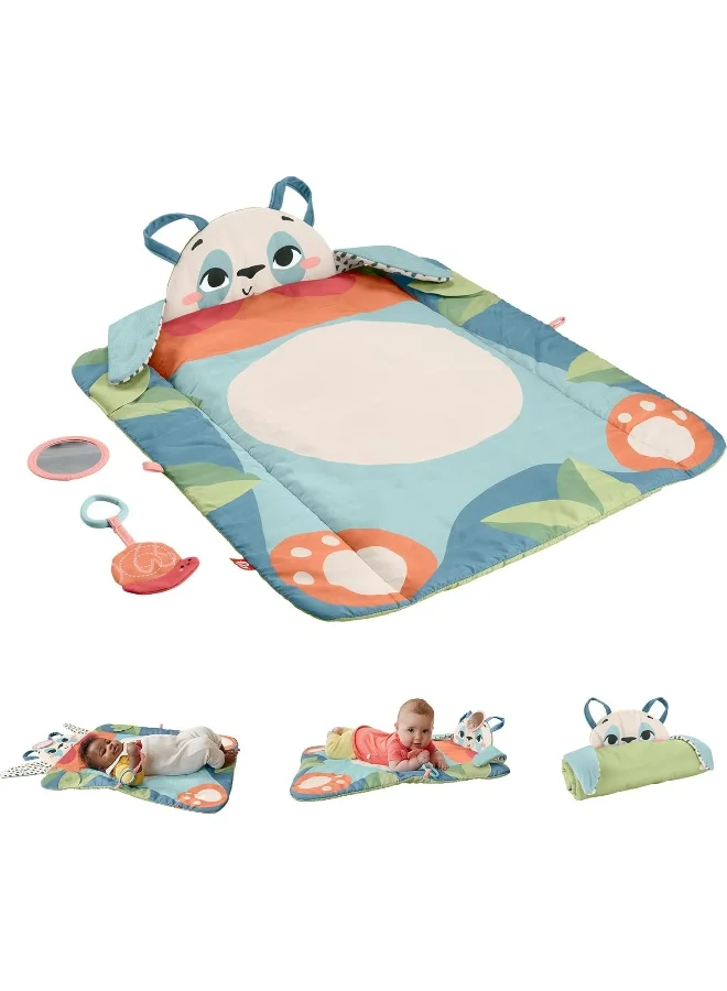 Premium Roly-Poly Panda Tummy Time Play Mat Developmental Activity Center for Newborns (60 cm x 40 cm) niosk