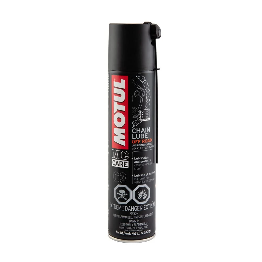 Premium Motorcycle Off-Road Chain Lubricant C3 Spray (400 mL) 0x0fg