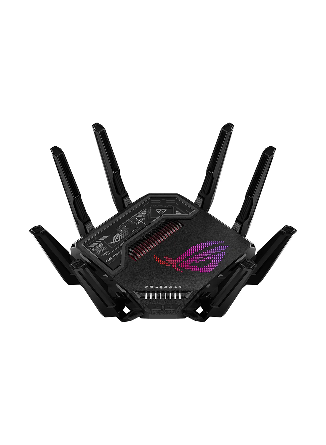 Premium Tri-Band WiFi 7 Gaming Router with Dual 10G Ports and RGB Lighting (Black) msgn1