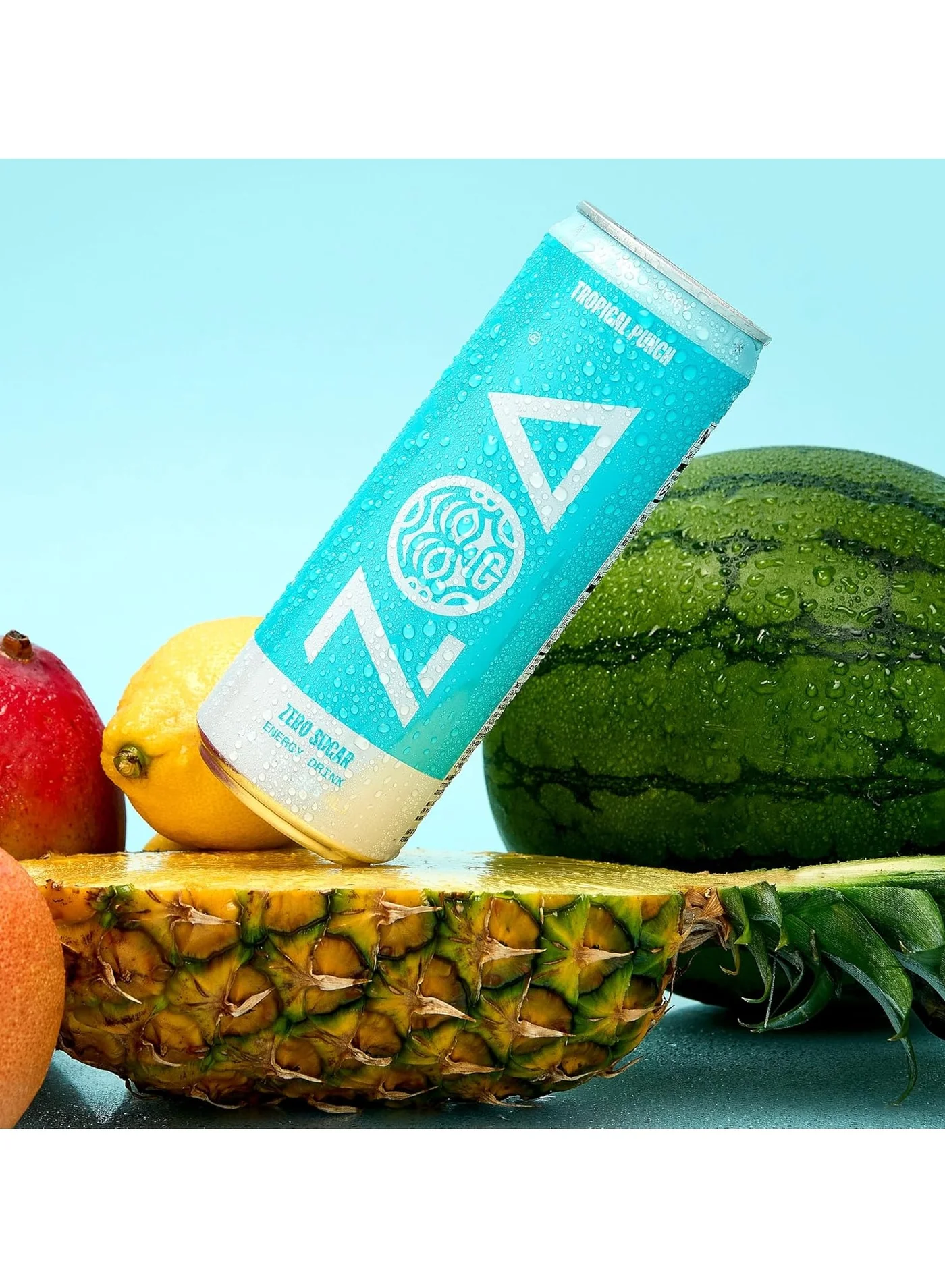 ZOA Tropical Punch Energy Drink with Vitamins, Antioxidants, and Electrolytes (Zero Sugar, 473 mL) 9a7rx