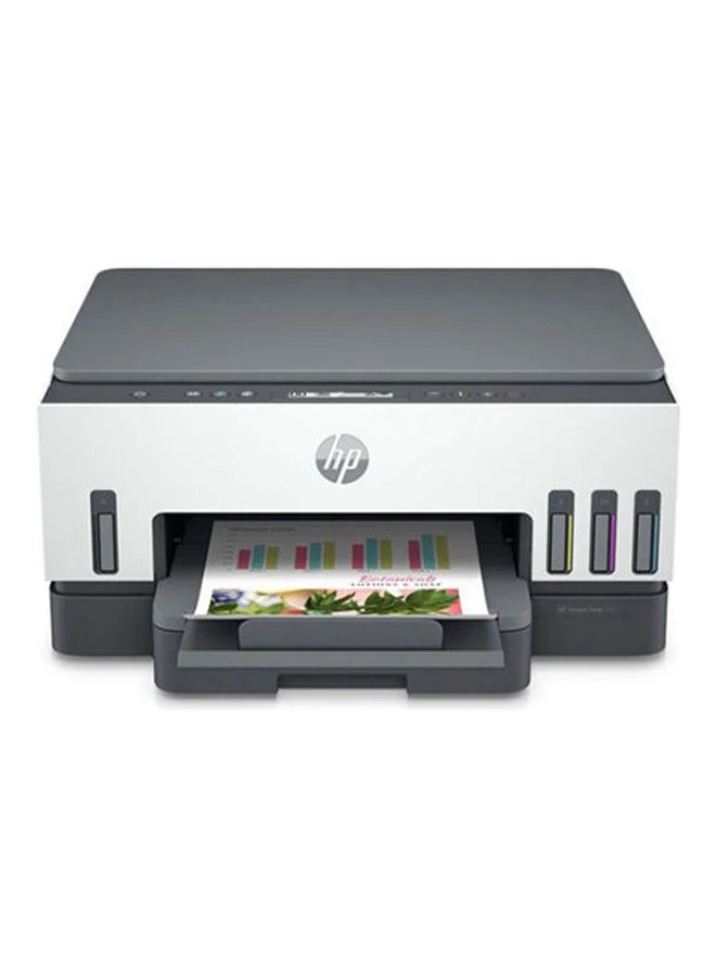 Premium All-in-One Ink Tank Printer High-Speed Color Printing (White-Grey, 1 Unit) 1m33i