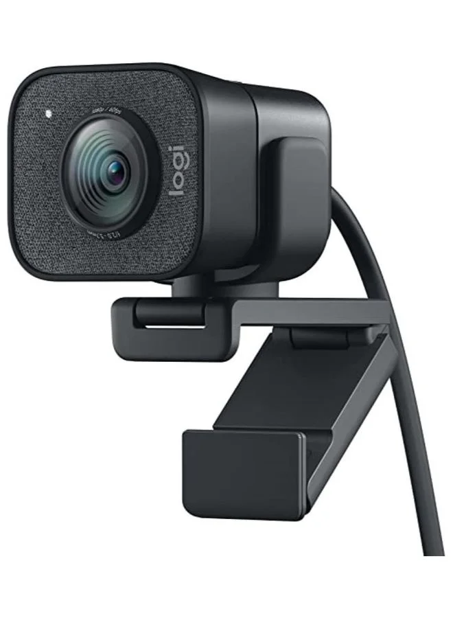 Premium Full HD 1080p 60fps Streaming Webcam with Smart Autofocus and Glass Lens for PC and Mac (Graphite) t1ecg