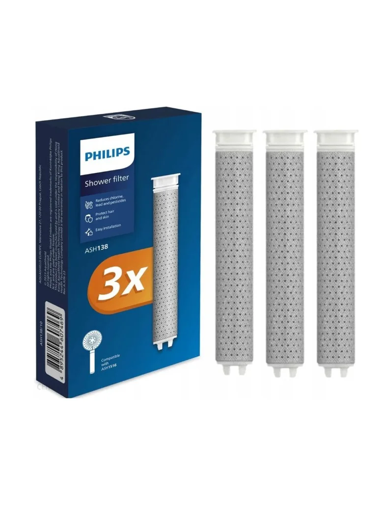 Premium Handheld Shower Head with ACF Filtration System and 3 Replacement Cartridges (Set of 1) v9n8q