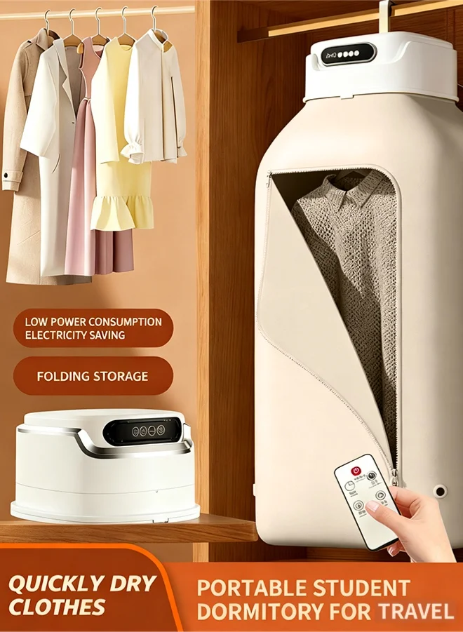 APEX Electric Laundry Dryer with Remote Control, 2-Gear Adjustable Portable Drying Machine for Delicate Garments (Compact Size) vt0xx