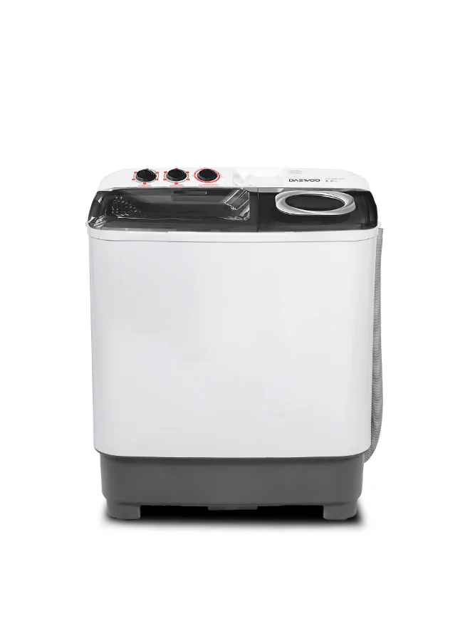 Premium Semi-Automatic Washing Machine with 8kg Wash and 5kg Spin Capacity (White, 8kg) ekjcw