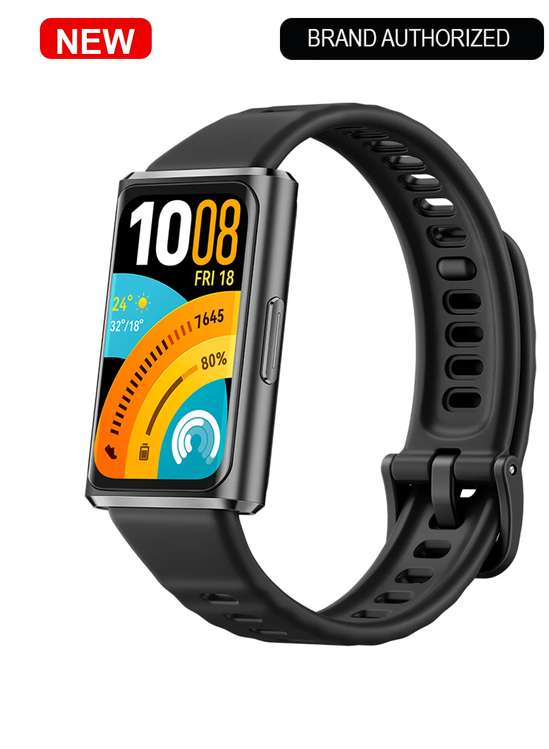Premium Smart Fitness Tracker with AMOLED Display and Heart Rate Monitoring (Black, 4.1 cm) tk0j5