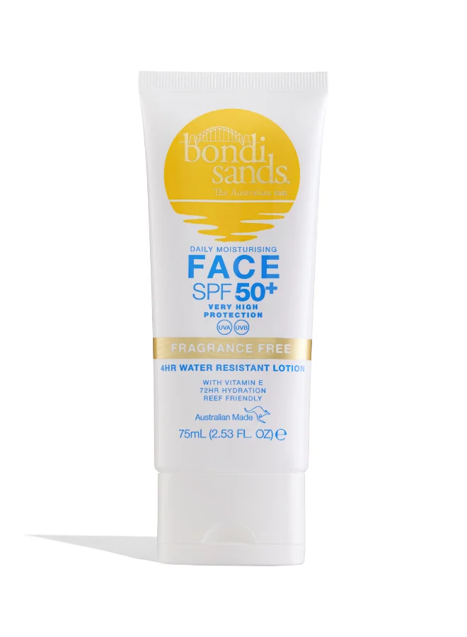 BONDI SANDS Sunscreen Lotion SPF 50+ Face Premium Broad Spectrum Daily Facial Sun Protection (75 mL) z1zii