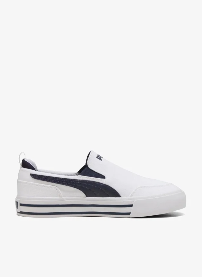 Sport Court Classic Vulc Slipon Minimalist Casual Sneakers for Men (White, 42 EU) mka9q