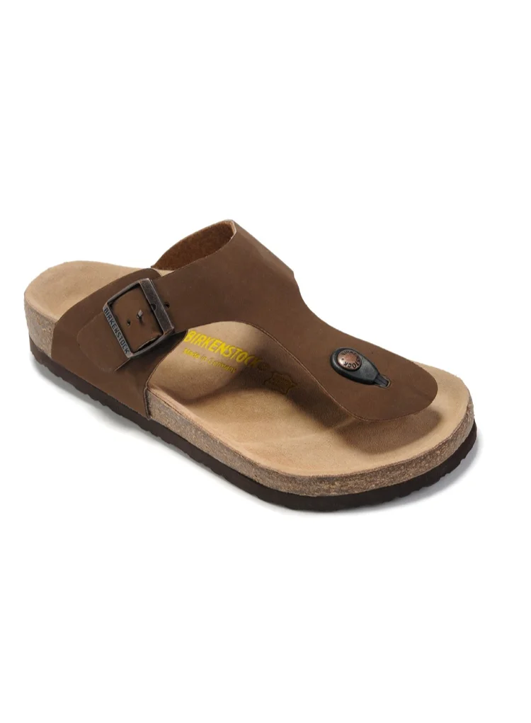 Premium Cork Thong Sandals Herringbone Pattern Orthopedic Footbed Unisex (Size 40 EU) k10lo