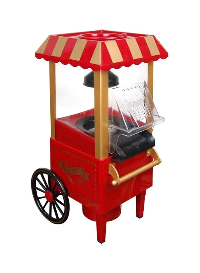 BM SATELLITE Electric Popcorn Maker Hot Air Popper (1200 W, Red, Compact Countertop Design) dxvt4