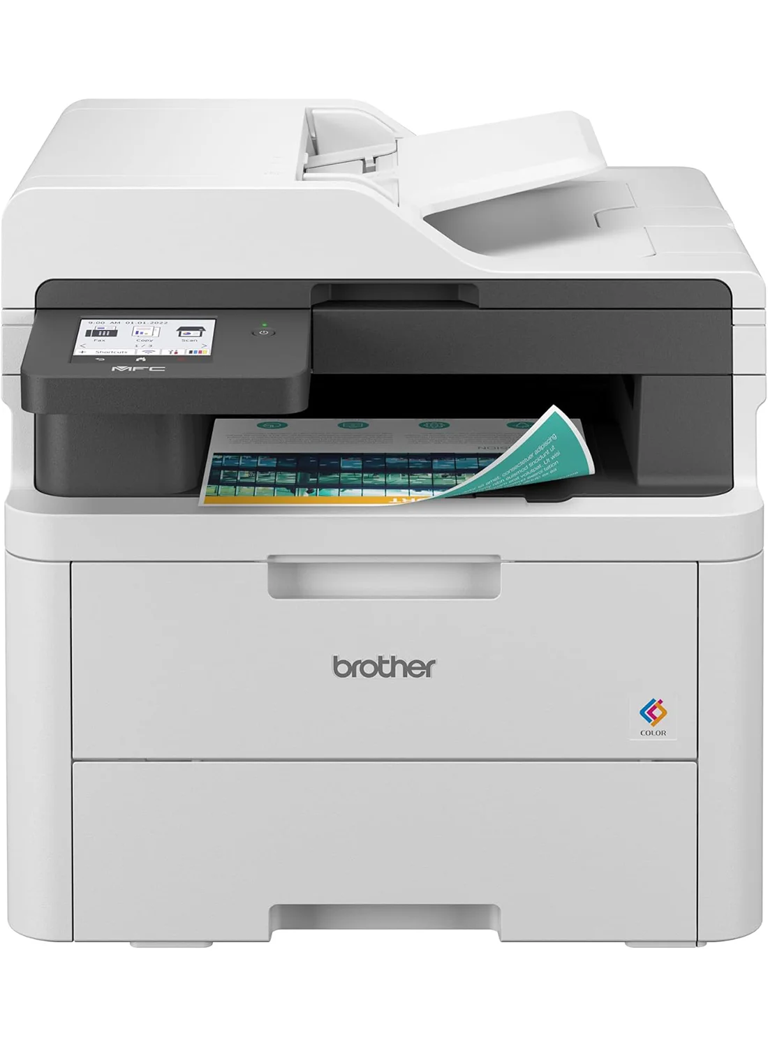 Premium Wireless All-in-One Color LED Laser Printer with Duplex Printing and Mobile Connectivity (White) 3mw64