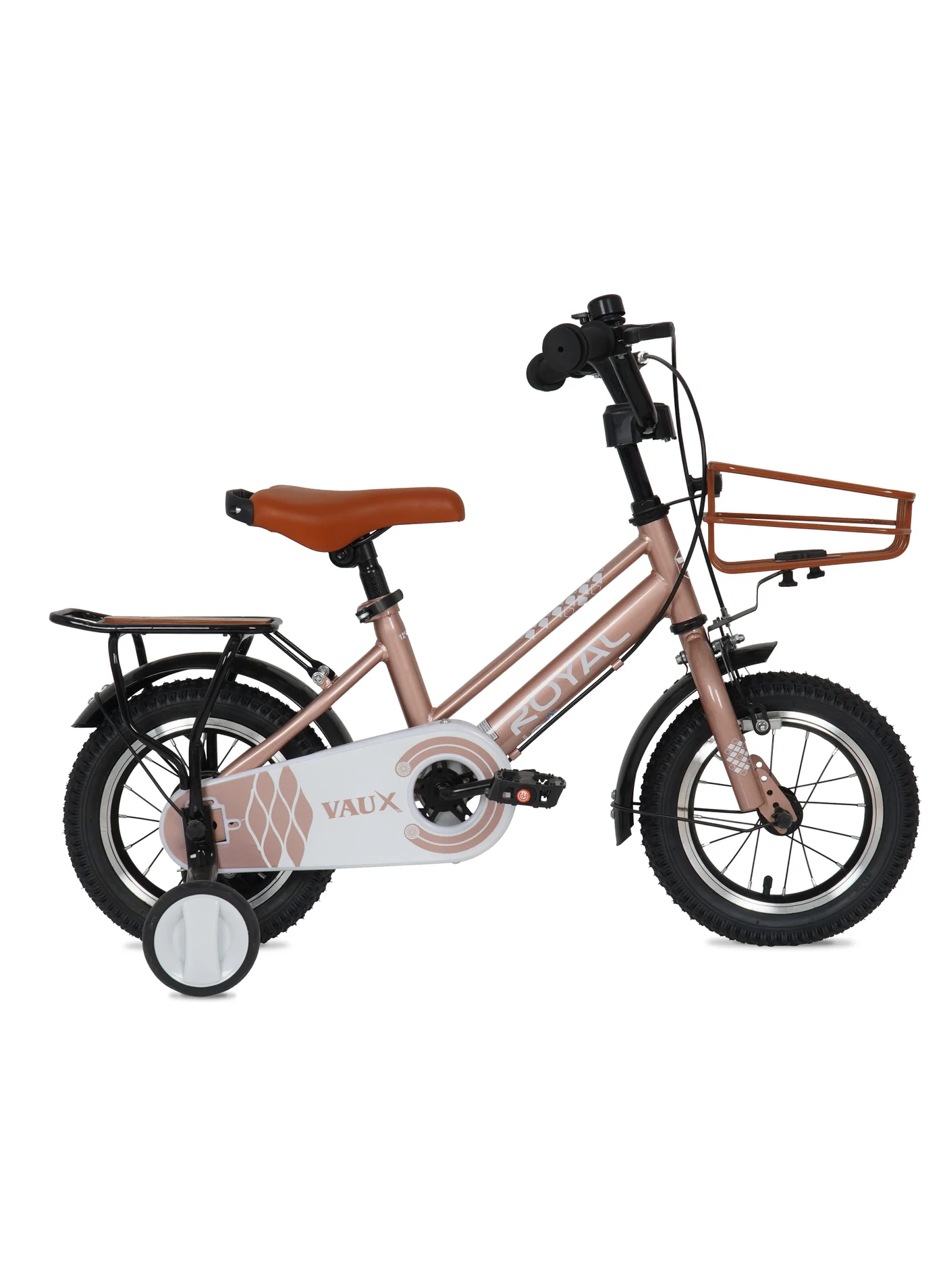 Vaux Kids Road Bike 14 Inch Adjustable Seat Steel Frame (Rose Gold) be66c