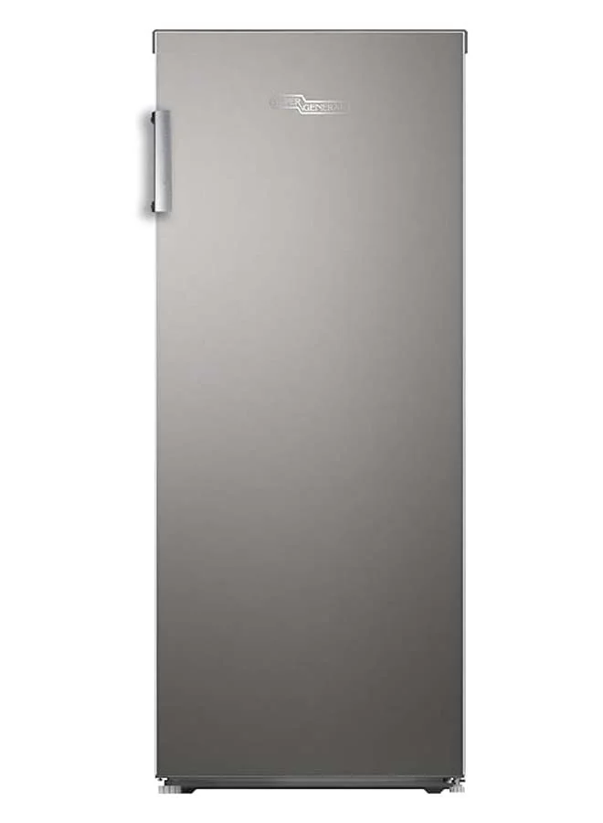 Super General Upright Freezer with Inverter Compressor and No Frost Technology (Silk Inox, 122L) zcd6j