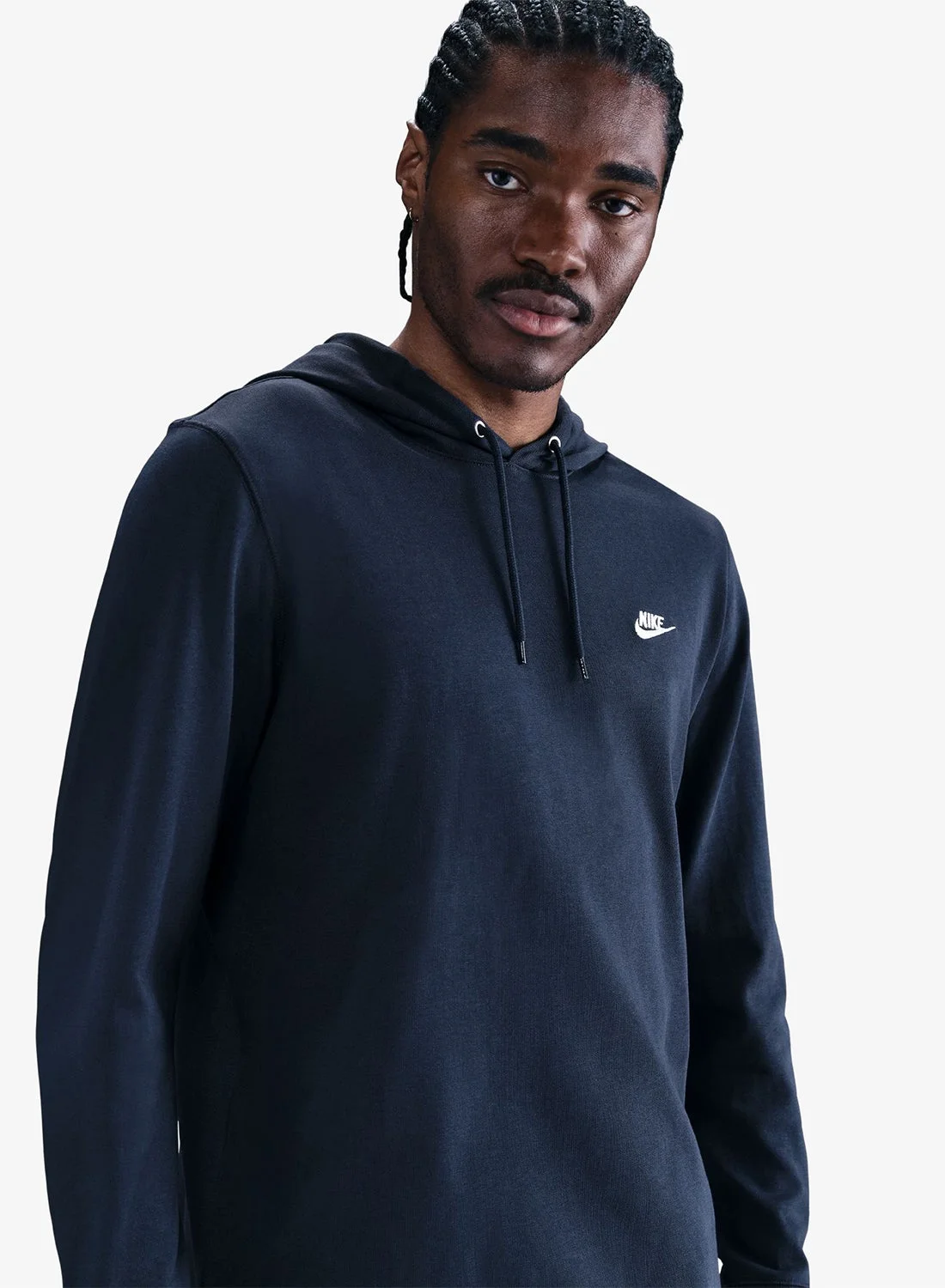 Athletic Club Knit Pullover Hoodie Premium Soft Cotton Blend Long Sleeve Sweatshirt for Men xd1x3
