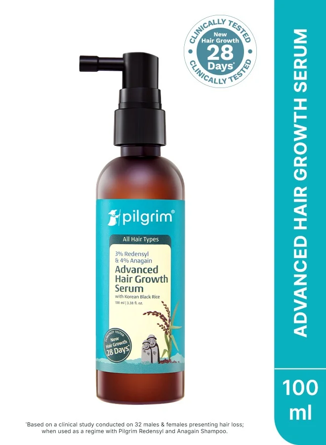 Pilgrim Advanced Hair Density Serum with Redensyl and Anagain for Thicker-Looking Hair (100 mL) hrkjc