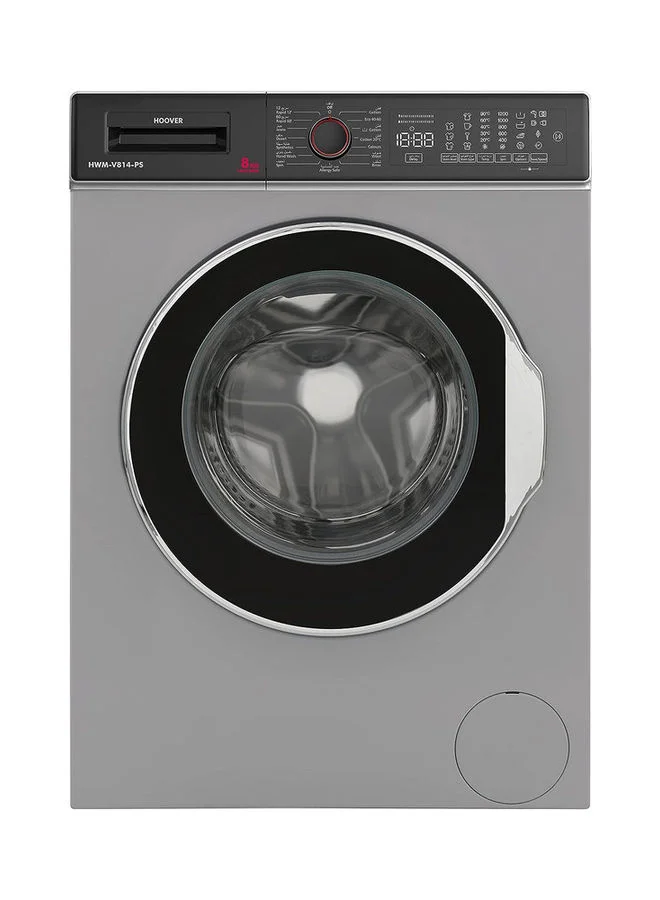 Hoover Front Load Fully Automatic Washing Machine with Pyrojet Technology (Silver, 8 kg) jgz8x