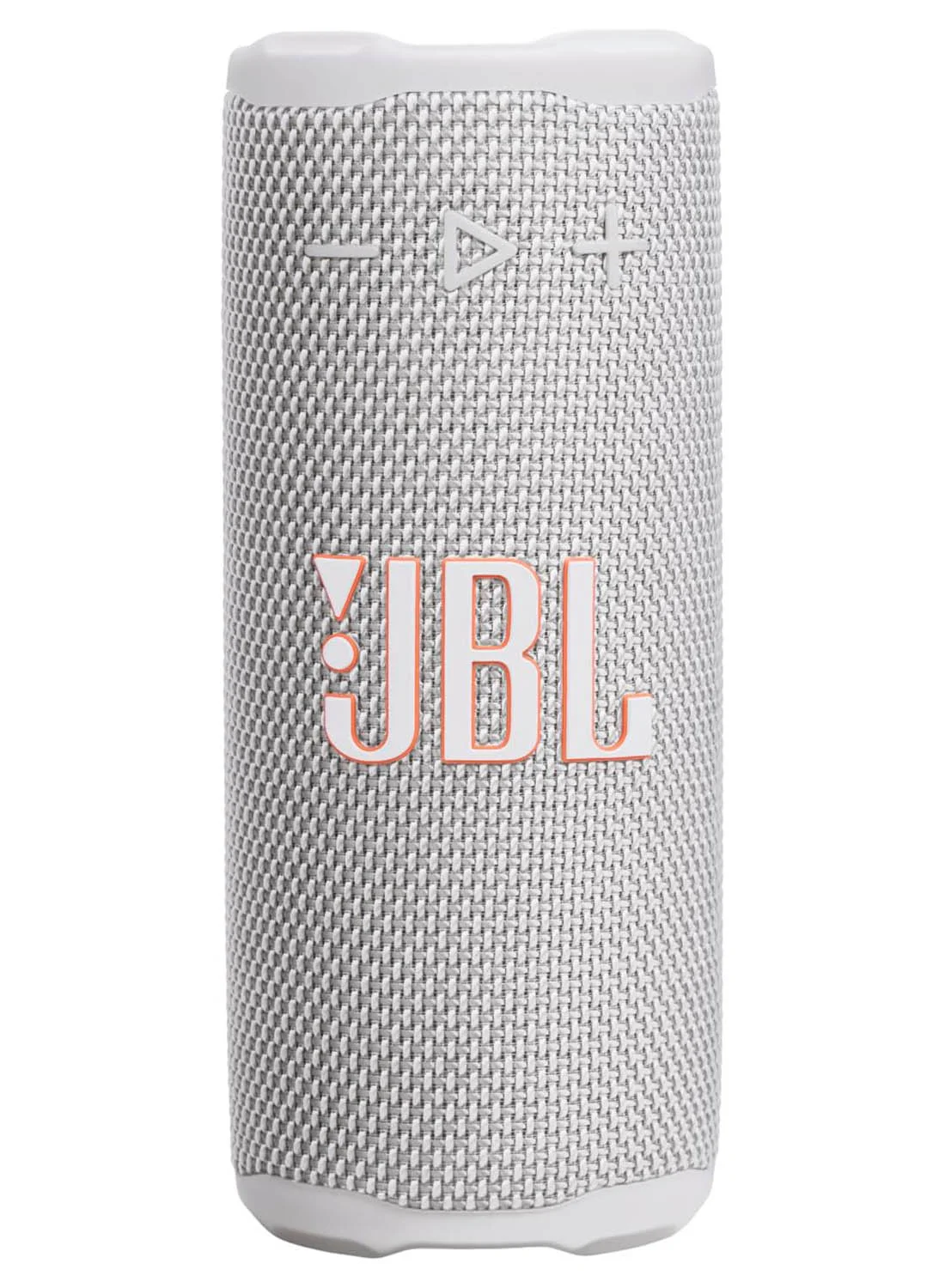 Premium Audio Grip Compact Bluetooth Speaker with AI Sound Boost and Ambient Light (White) cjccd
