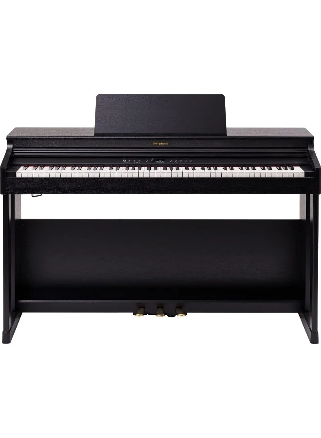 Premium Digital Electronic Piano 88-Key Weighted Action Keyboard for Home Studio and Performance (Black, 88-Key) xaga8