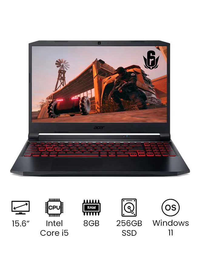 Premium Gaming Laptop 15.6-Inch Full HD Display Hexa-Core 8GB RAM 256GB SSD Dedicated Graphics Windows 11 (Black) 3g9gq