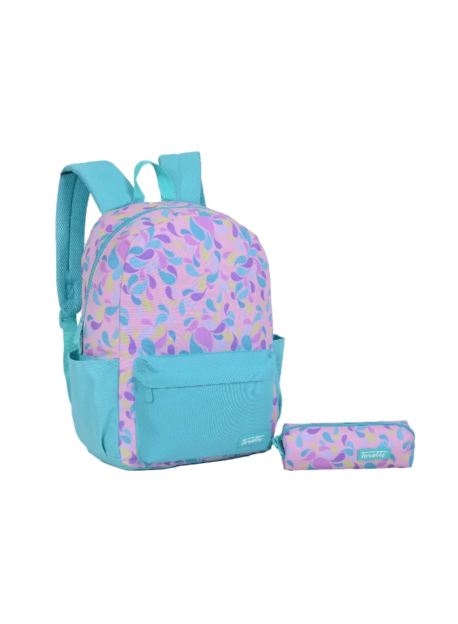 Toretto School Backpack with Pencil Case Set (18-inch, Kids) tirvh