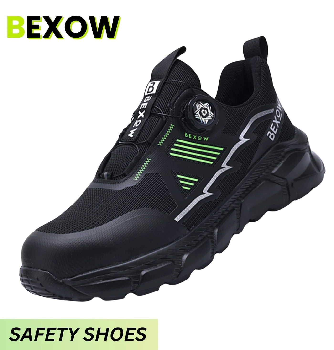 BEXOW Premium Safety Shoes Steel Toe Lightweight Work Sneakers Breathable Industrial Footwear with Kevlar Midsole for Men and Women 57eth