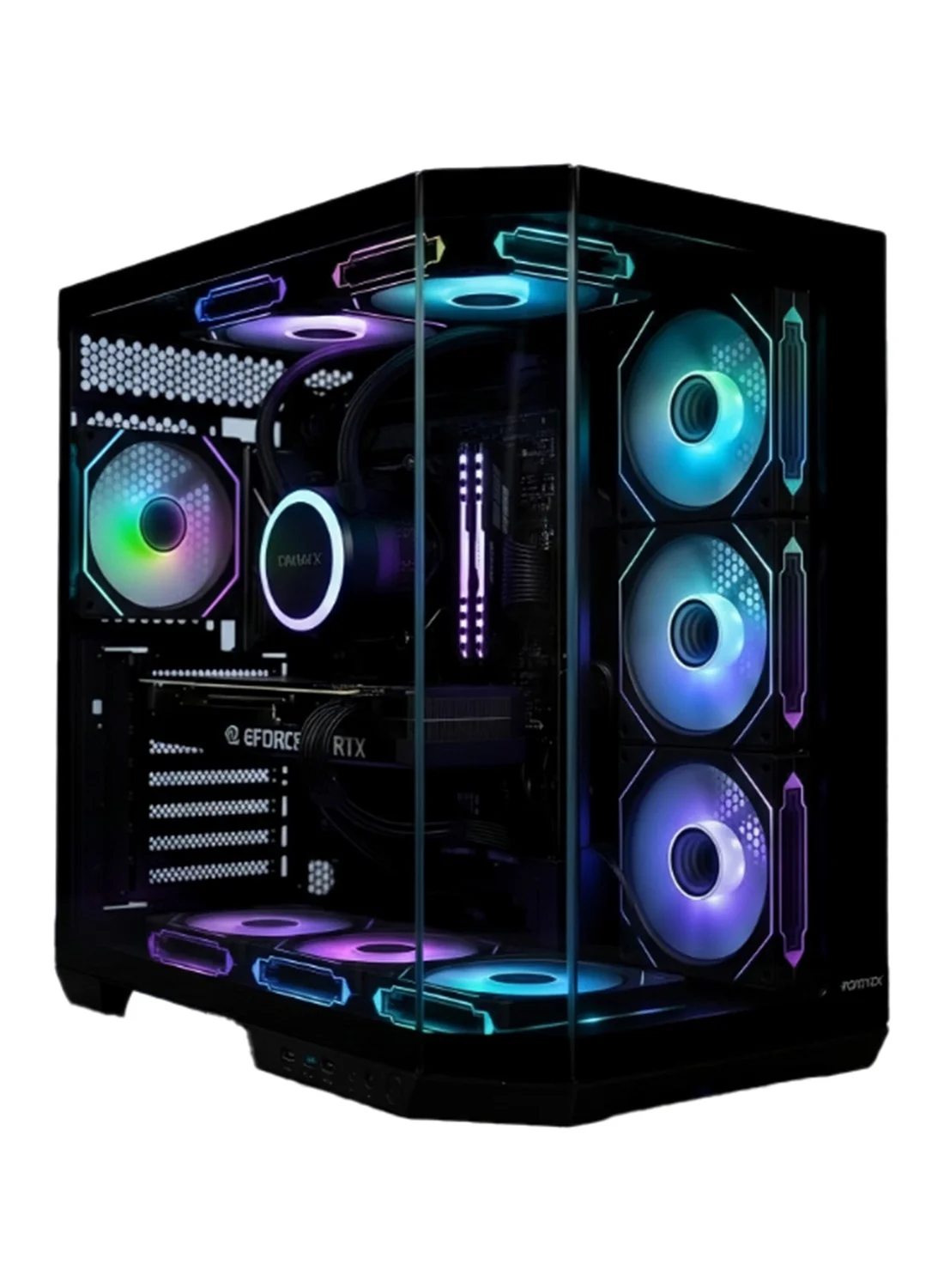Prism X Gaming Desktop PC Intel Core i5-14400F, RTX 5070 12GB, 16GB DDR5 RAM, 1TB NVMe SSD, Wi-Fi, ARGB Mid-Tower (Black) nlcga