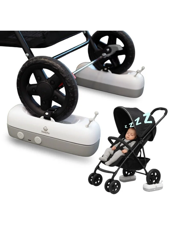 SwaySo Smart Stroller Rocker Automatic Baby Soother with Remote Control (2 Pack) k6izq