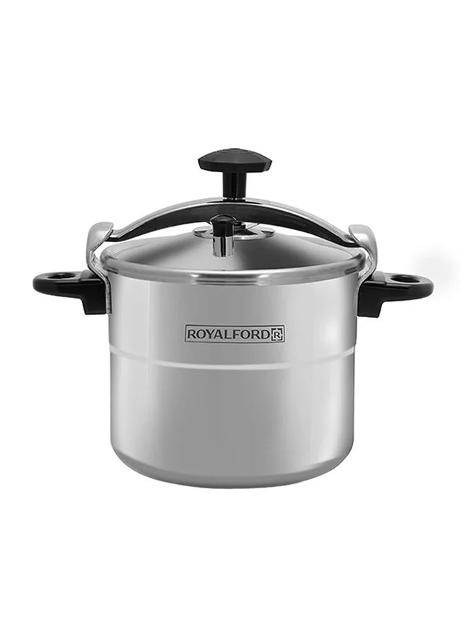 Royalford Premium Aluminum Pressure Cooker with Lid, Durable Multipurpose Kitchen Cookware (Silver, 7 L) z9w5o