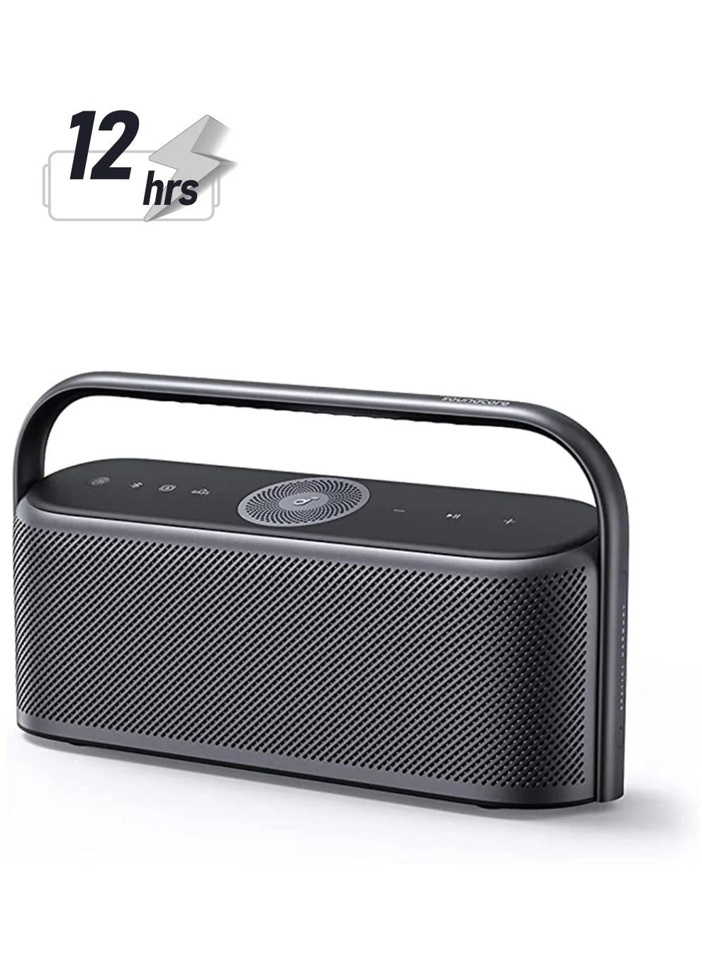 Soundcore Motion X600 Portable Bluetooth Speaker, Hi-Res Spatial Audio, 50W Premium Sound, IPX7 Waterproof, Built-In Handle (Black) 5xurg