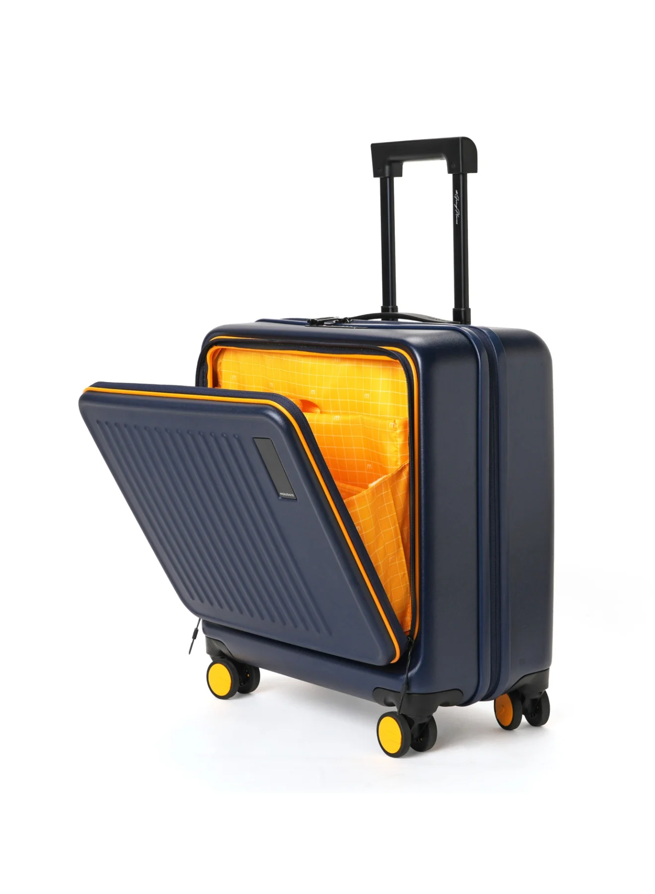 Premium Transit Cabin Overnighter Luggage with TSA Lock and Laptop Compartment (Blue, 44L) seidp