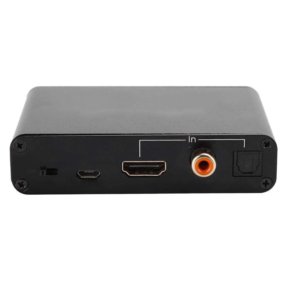 Woobles Digital to Analog Audio Converter Premium Aluminium Alloy DAC Adapter with ARC Optical and Coaxial Input (Black) izumz