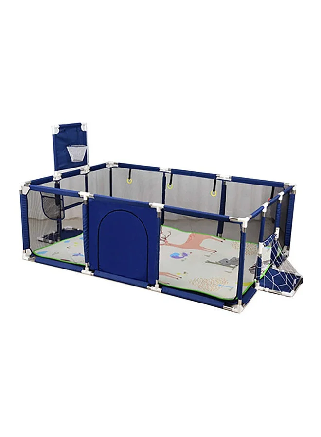 Dubkart Toddler Playpen Portable Lightweight Foldable Activity Center for Infants and Toddlers (Blue, 120 cm x 120 cm) jvg65