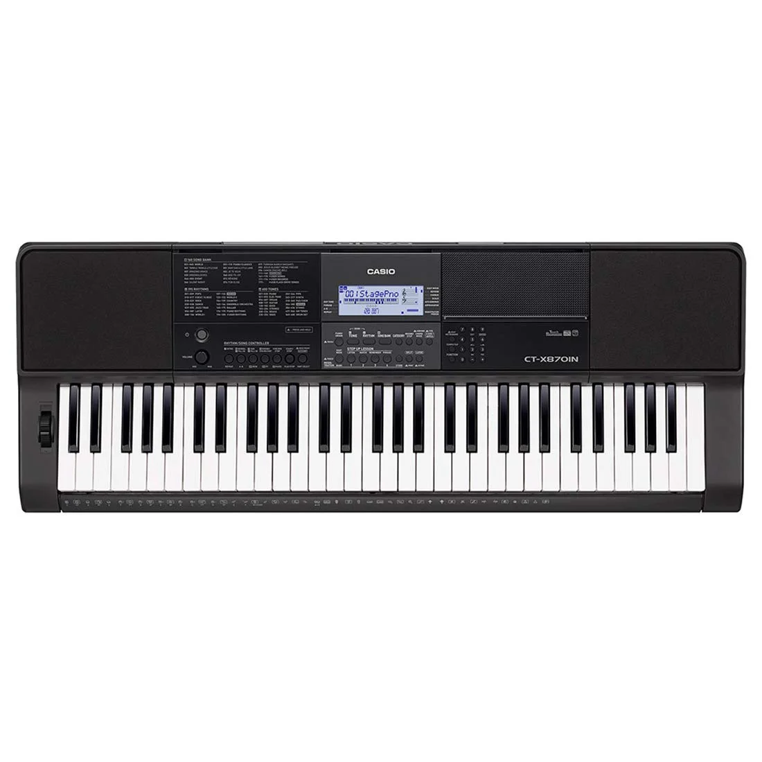 61-Key Portable Electronic Keyboard Digital Piano for Beginners and Musicians (Black, 61 Keys) gksyl