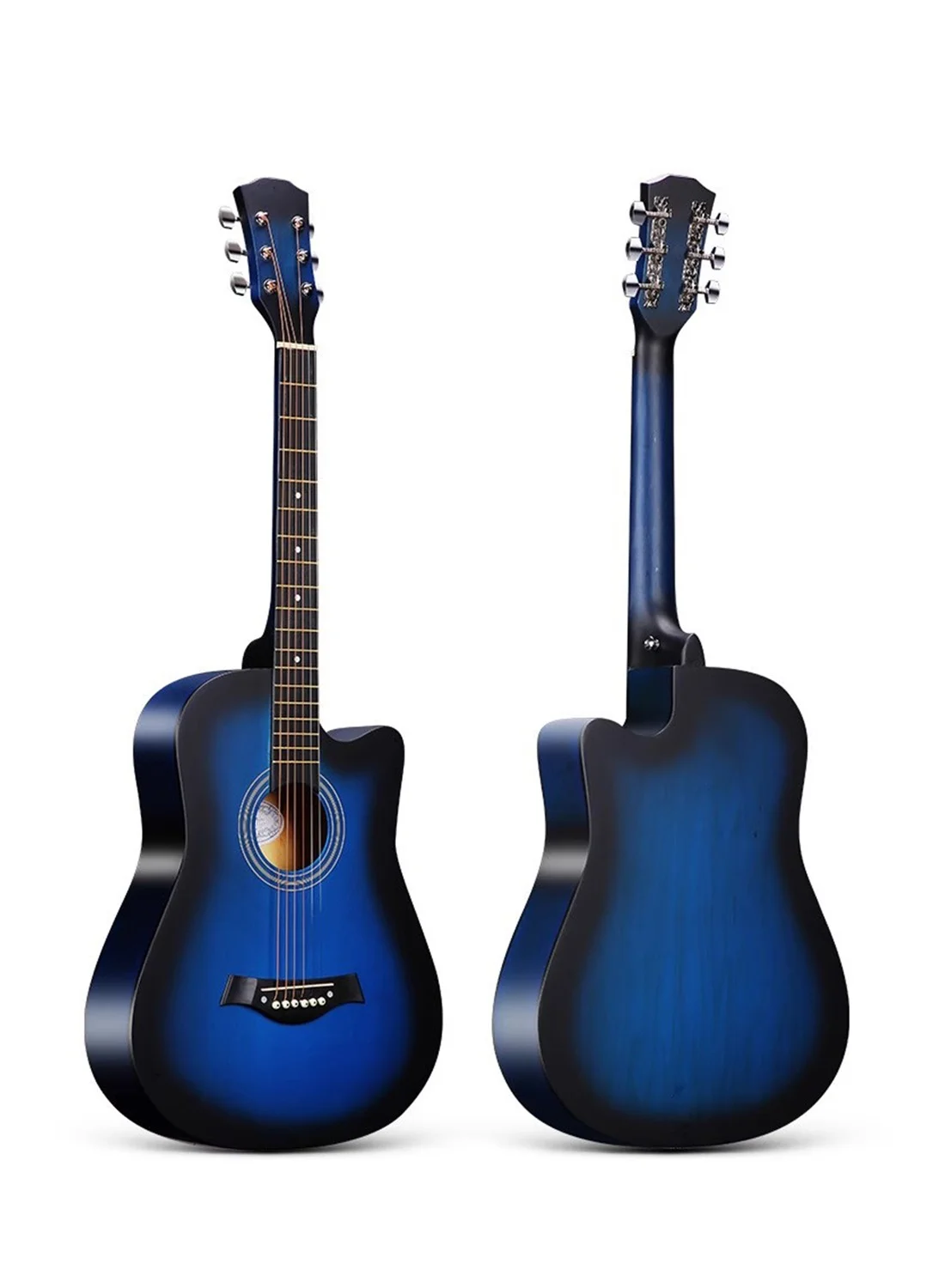 Kabat 38-Inch Folk Guitar Beginner Acoustic Set with Tuner and Full Accessories (Natural, 96 cm) 3syta
