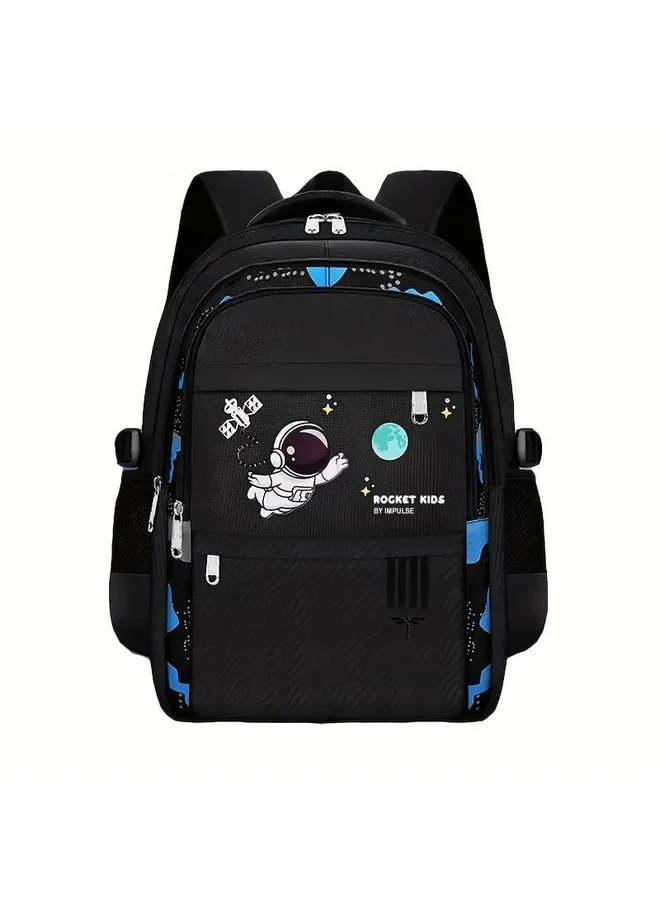 Impulse Astronaut Printed Backpack Water Resistant Travel School Bag for Students (27L) 8ori3