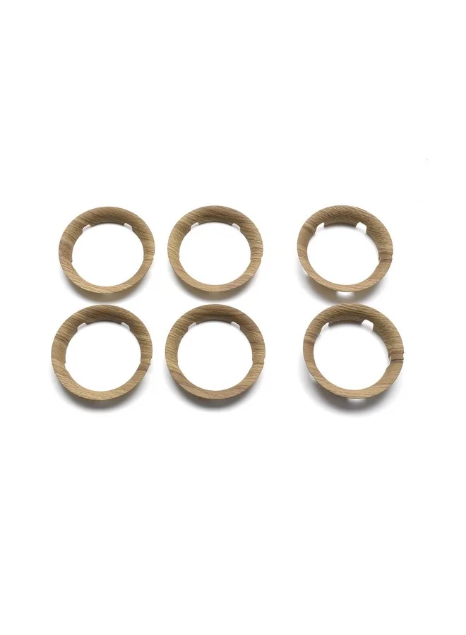 Premium Stroller Wheel Caps Wood Finish (Set of 4, Compatible with Compact Strollers) nd67y