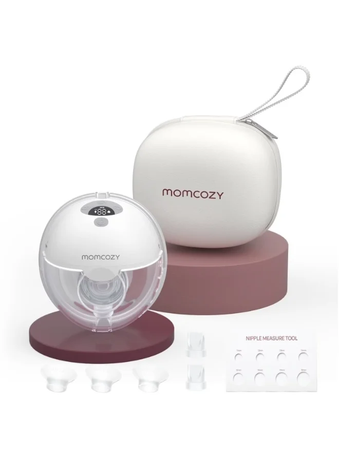 Premium Electric Breast Pump Hands-Free Portable Design with 3 Modes and 9 Suction Levels (Single Pack) d47z4