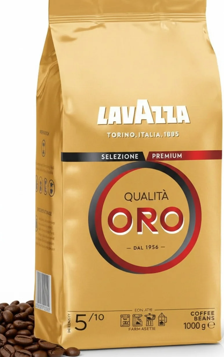 Premium Roasted Coffee Beans (1kg) - Authentic Italian Blend for Espresso and Drip Coffee 8bs36