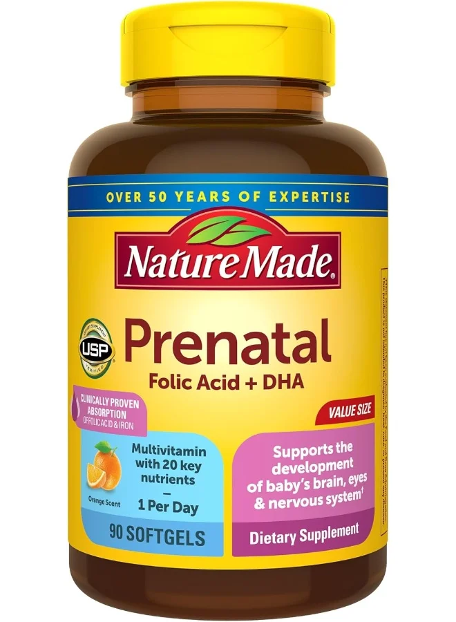 Prenatal Multivitamin with DHA 200 mg, Folic Acid, Iron, Iodine & Zinc (90 Softgels) gb1rq
