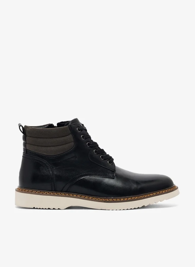 Seventy Five Casual Welt Detail Ankle Boots Premium Leather Finish For Women (Black, 38 EU) 7f75n
