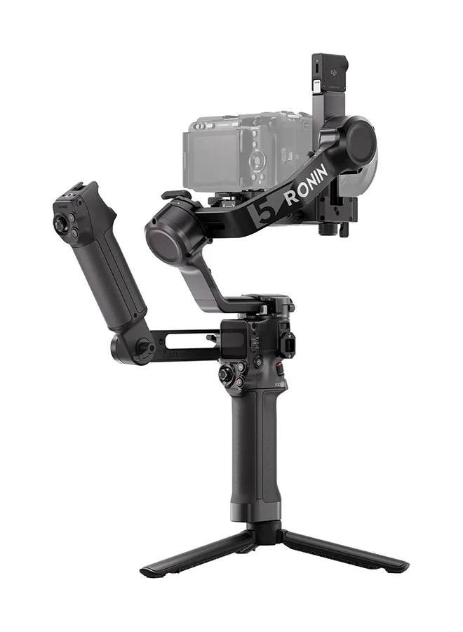 Professional Camera Gimbal Stabilizer with Intelligent Tracking and Electronic Briefcase Handle (Grey) 18x07