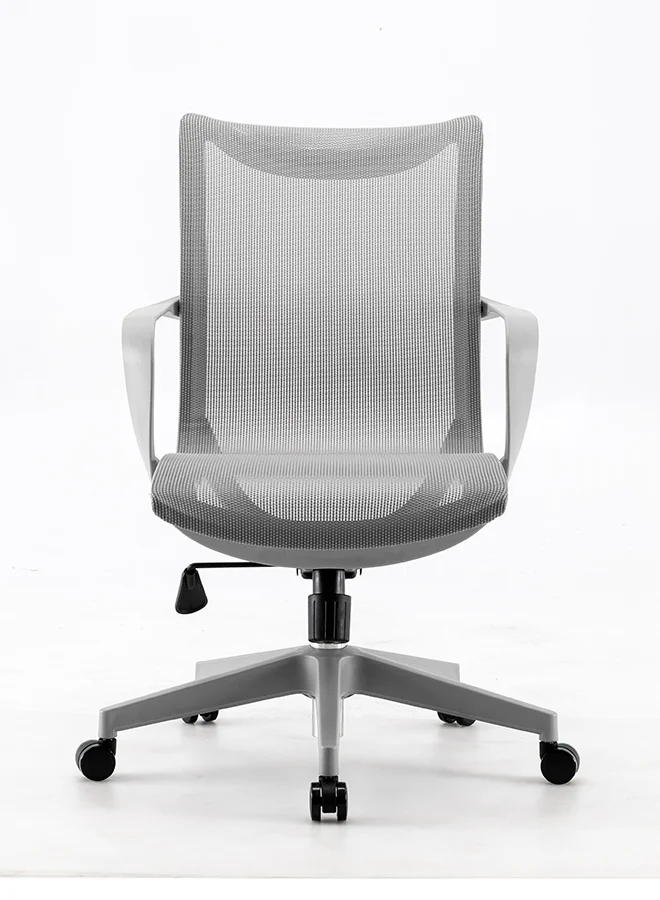 Modern Swivel Conference Chair with Armrests Premium Ergonomic Office Seating for Home and Commercial Use (Black, 60cm x 60cm x 100cm) fhd43