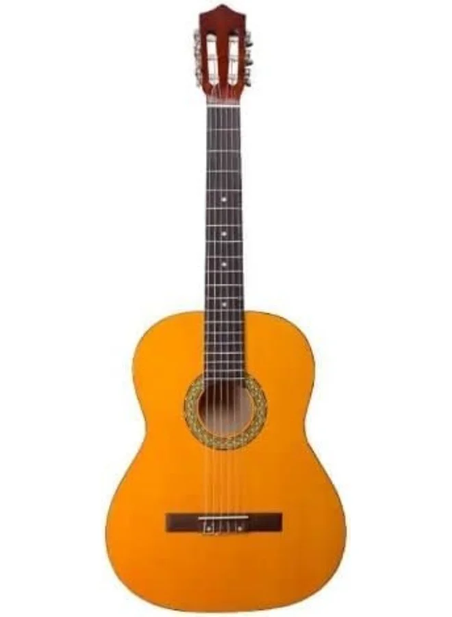 Megarya Classical Guitar M34 High Gloss Natural Wood Finish (Yellow, 34 Inch) xp8df