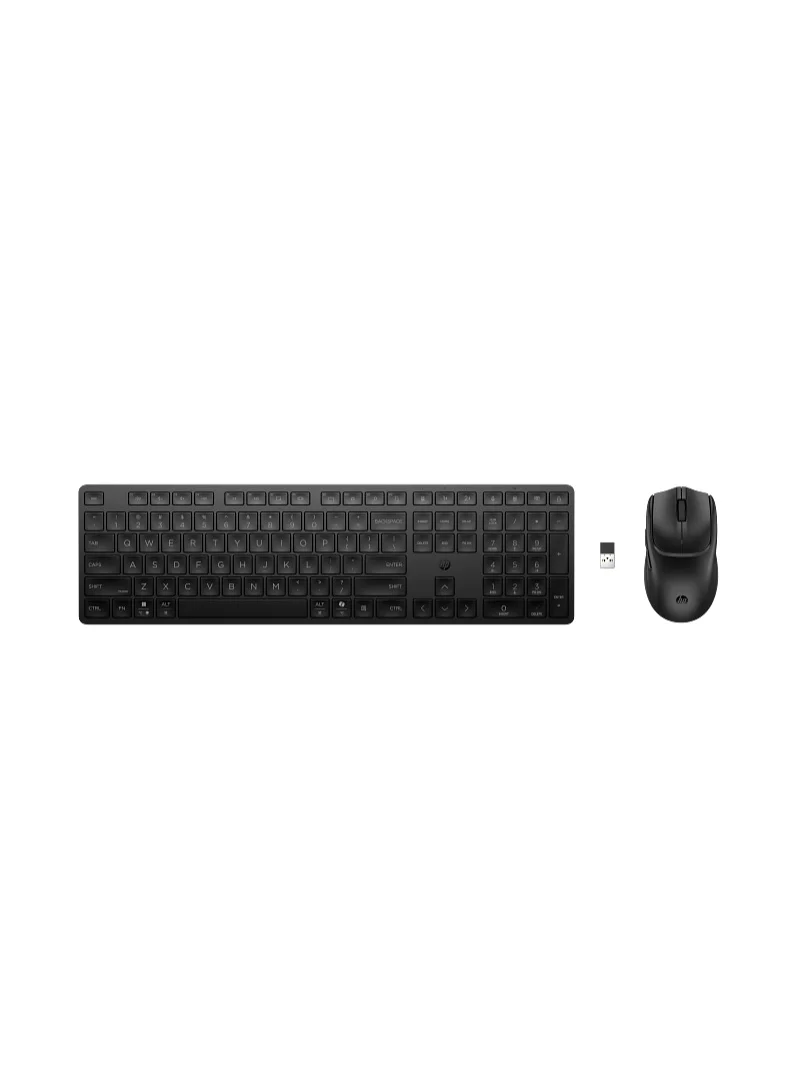 Premium Dual-Mode Wireless Keyboard and Mouse Combo Multi-Device Connectivity (Black) j56k8