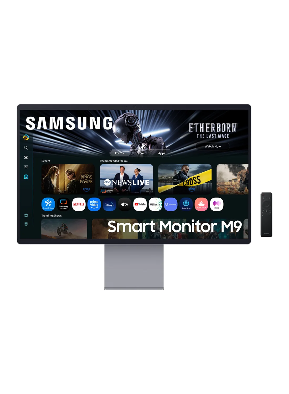 Ultra-HD 32 Inch 4K QD-OLED Smart Monitor with Built-in 4K Camera, 165Hz Refresh Rate, and AI-Enhanced Visuals (Black, 32 Inch) wruek