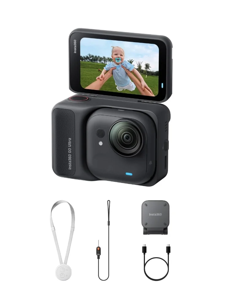 Premium Ultra Compact 4K Action Camera with FlowState Stabilization and Waterproof Design (Black) a0j2n