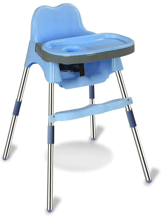 Esqube Spotty Baby Feeding Chair with Tray and Foot Rest (Blue, 1 Piece) mnlr9