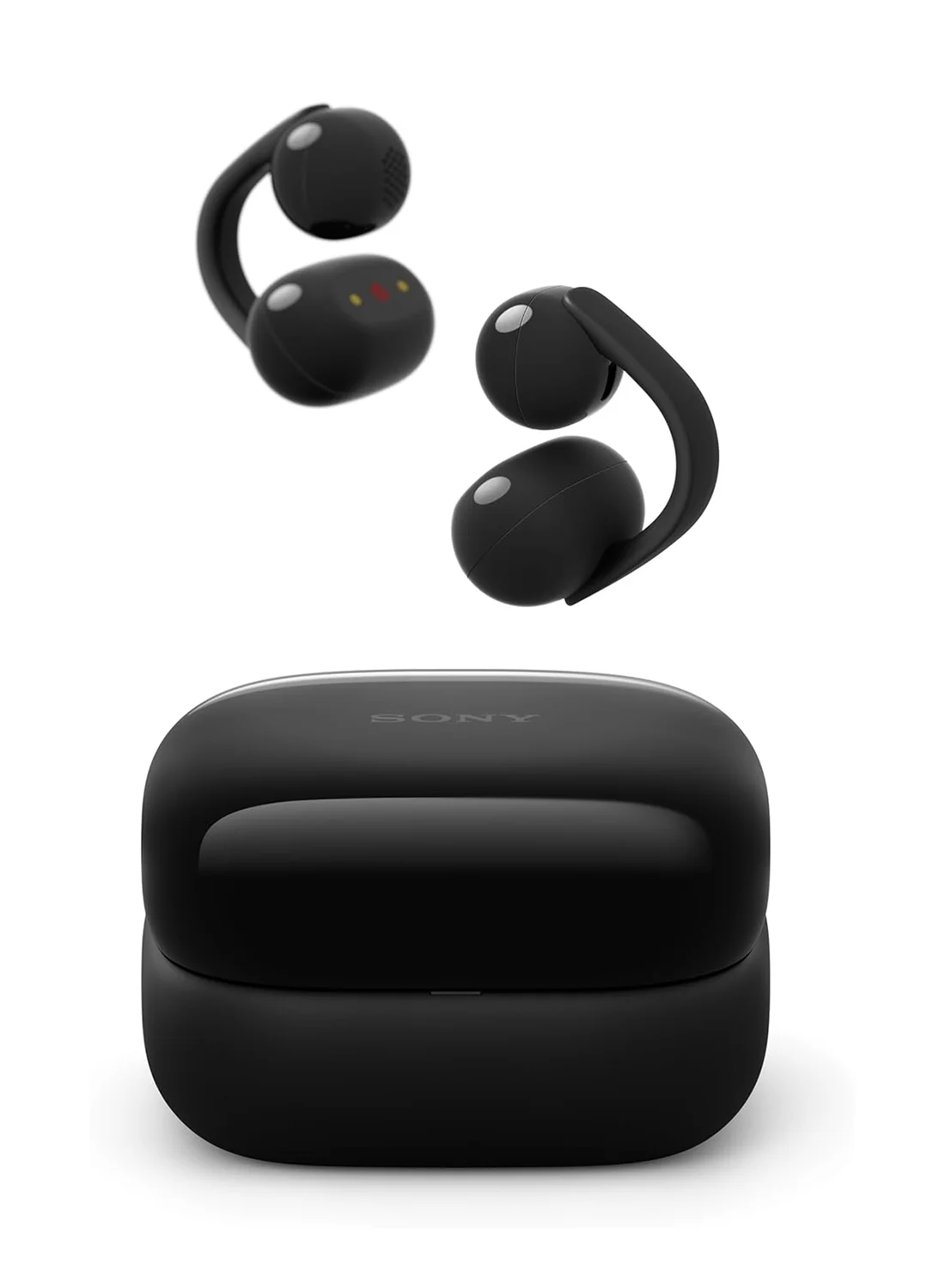 Premium Open-Ear Wireless Earbuds Bluetooth 5.3 Sport Headphones with Secure Clip Design (Black) lrf8y