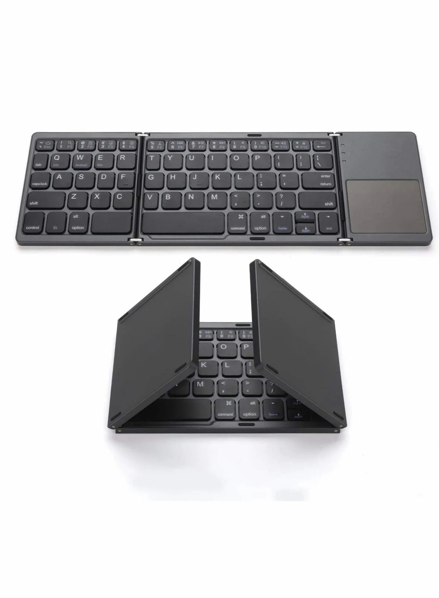 Barakah Foldable Bluetooth Keyboard with Integrated Touchpad (Portable Wireless Design, Compact Size) 0eb76