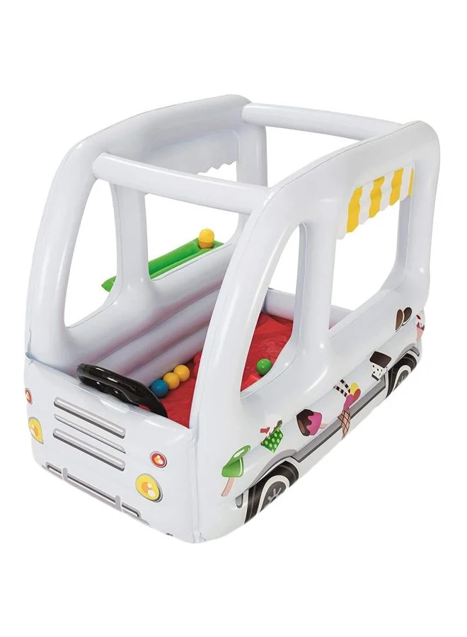Bestway Portable Foldable Ice Cream Truck Play Tent with Balls (Multicolor, 122x84x84cm) xcxs9